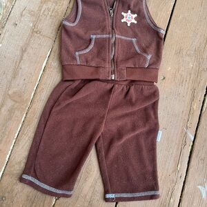 Baby Boy Cowboy Hoodie and Pants Set